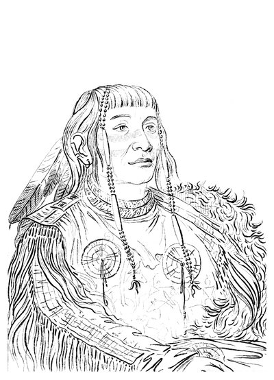 Portrét indiánského muže, 1841. od Myers and Co