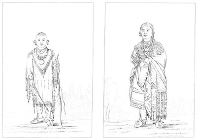 Sac a Fox Indians, 1841. od Myers and Co