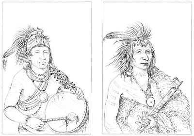Sioux, 1841. od Myers and Co