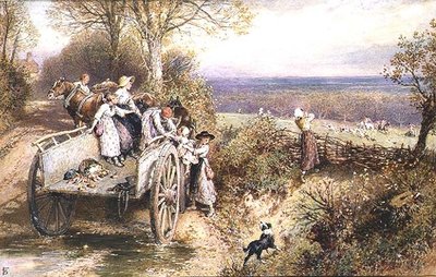 Pohled na honiče od Myles Birket Foster