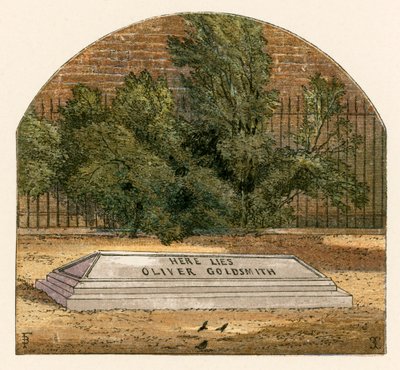 Zde leží Oliver Goldsmith od Myles Birket Foster