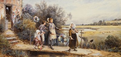 Prvomájové girlandy, od Myles Birket Foster