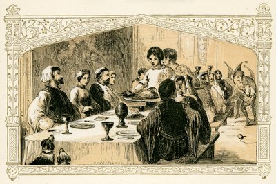 Středověký vánoční svátek od Myles Birket Foster
