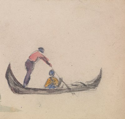 Jedna ze skupiny tří studií gondol od Myles Birket Foster