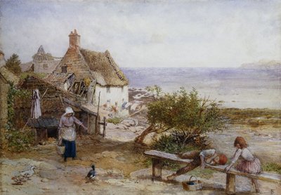 Runswick Bay, Yorkshire, od Myles Birket Foster