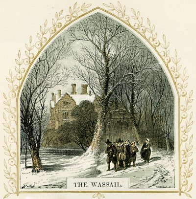 The Wassail - ilustrace Birket Foster od Myles Birket Foster