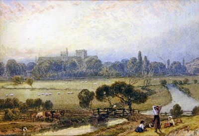 Winchester (akvarel na papíře) od Myles Birket Foster