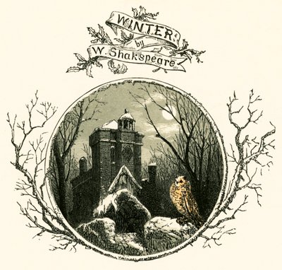 Winter od Williama Shakespeara od Myles Birket Foster