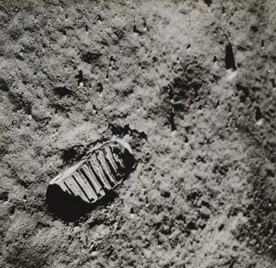 Stopa Buzze Aldrina na povrchu Měsíce, 1969. od NASA Images