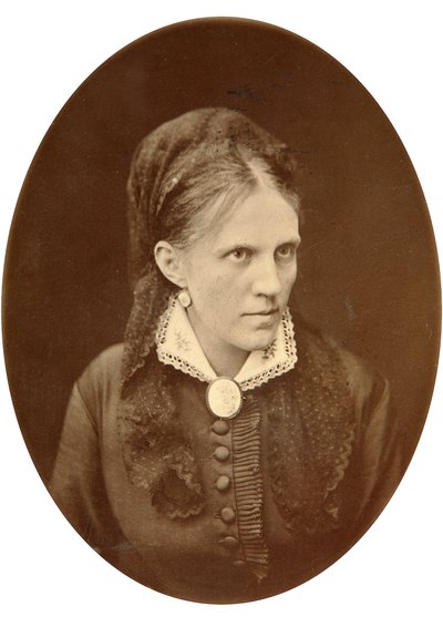 Anna Dostyevskaya, manželka ruského autora Fjodora Dostojevského, konec 19. nebo začátek 20. století od N.A. Lorenkovich