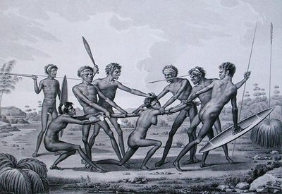 Port Jackson, New Holland: Aboriginal Pre-Manriage Ceremony, z 