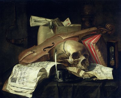 Zátiší Vanitas od N. L. Peschier