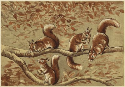 rodinná skupina (litho) od N. Parker