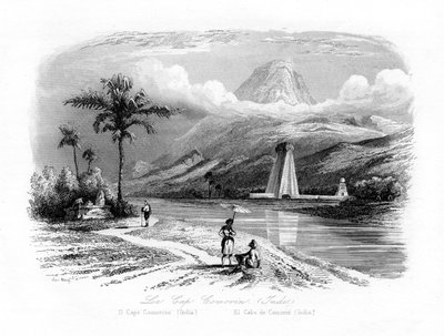 Cape Comorin, Indie, c1840 od N. Remond