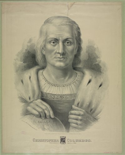 Portrét Kryštofa Kolumba (1451 - 1506) od Currier and Ives