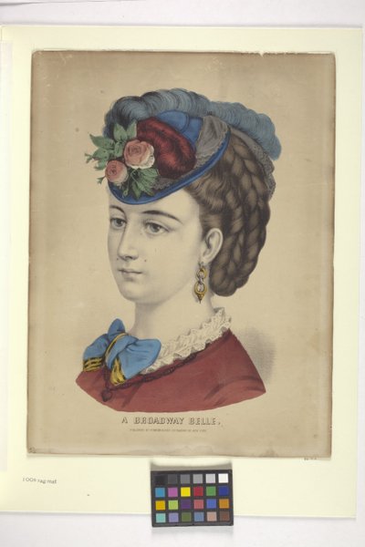 Eine Broadway-Schönheit von N. and Ives J.M. (1824-95) Currier