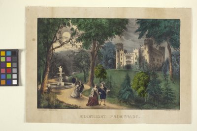Mondscheinpromenade von N. and Ives J.M. (1824-95) Currier