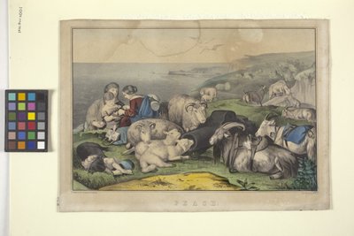 Mír (ruční litografie) od N. and Ives J.M. (1824-95) Currier