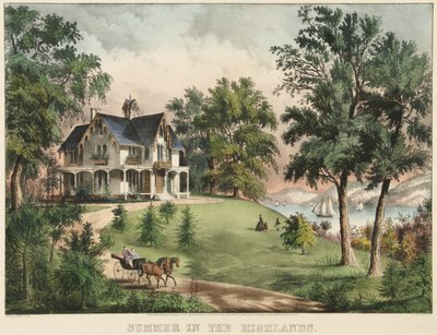 Léto na Vysočině od Currier and Ives