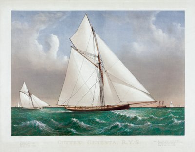 The Cutter Genesta od Currier & Ives od Currier and Ives