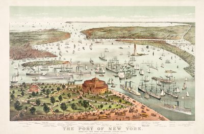 Přístav New York od Currier & Ives od Currier and Ives