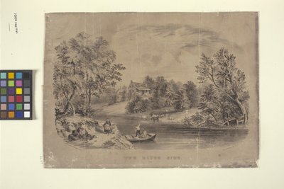 Am Flussufer von N. and Ives J.M. (1824-95) Currier