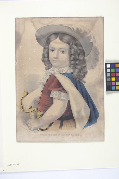 Mladý kavalír (ručně kolorovaná litografie) od N. and Ives J.M. (1824 95) Currier