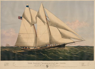 Jachta "Henrietta" 205 tun od Currier and Ives