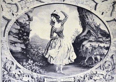 Currier & Ives ilustrace 19. století. Highland Fling od N. and Ives, J.M. Currier