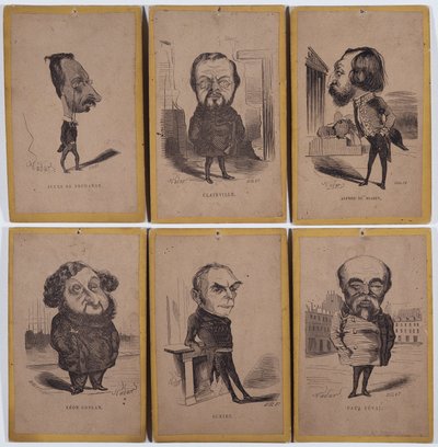 6 Portraits-Charge (Portraits charge): Jules de Premaray (Jules Martial Regnault od Nadar