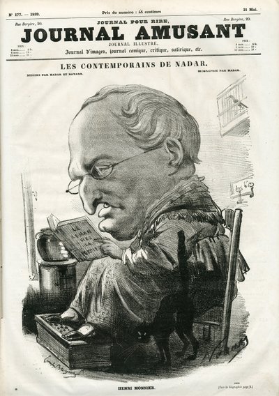 Obálka „Le Journal Amusant“, 5. května 1859 (rytina) od Nadar