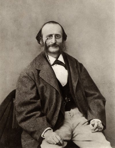 Jacques Offenbach (1819-1880) (černobílá fotografie) od Nadar