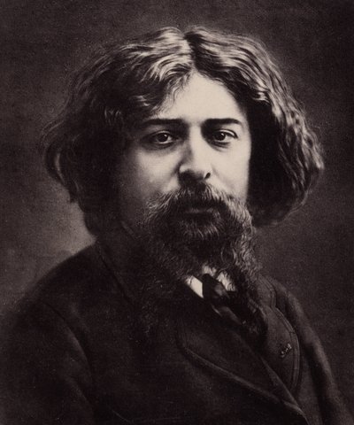 Portrét Alphonse Daudet (1840-1897), francouzský spisovatel (foto) od Nadar