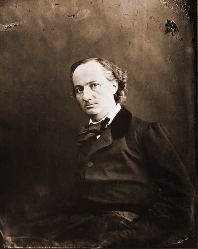 Portrét Charlese Baudelaira, spisovatele 1821-1867 (foto) od Nadar