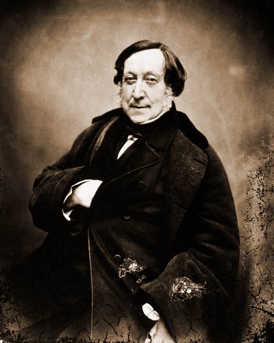 Portrét Gioachina Rossiniho, skladatele 1792-1868 (foto) od Nadar
