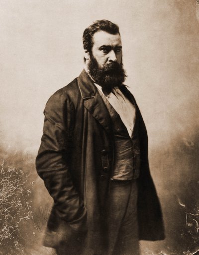Portrét Jean-Francois Millet, malíř, rytec 1814-1875 (foto) od Nadar