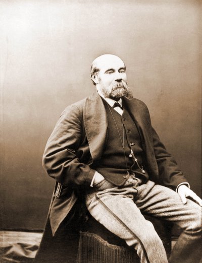 Portrét Paula Feval, filetonista z období Gaboriau a Ponson du Terrail 1817-1887 (foto) od Nadar