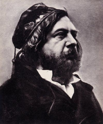 Portrét Theophila Gautiera (1811-1872), francouzského básníka a spisovatele (Galetino-bromidový tisk) od Nadar