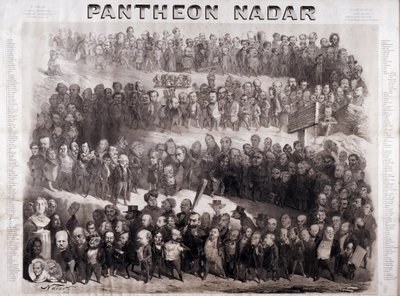 Pantheon Nadar představující velké historické postavy 19. století (intelektuální a politické osobnosti) od Nadar