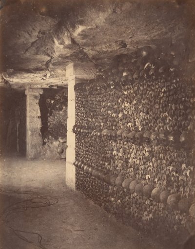 Katakomby, Paříž, duben 1862. od Nadar