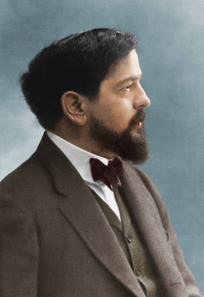 Claude Debussy 1862-1918, francouzský skladatel od Nadar