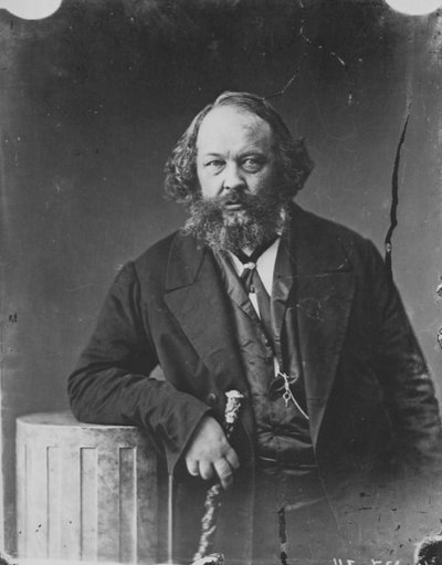 Michail Bakunin, ruský revolucionář a teoretik anarchismu, c1863 od Nadar