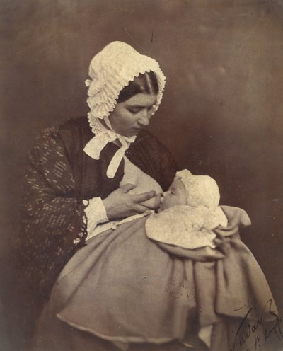 [Paul Nadar na prsou své mokré sestry], 1856. od Nadar