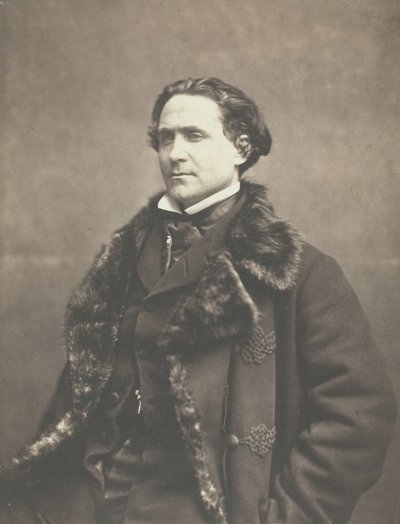 Portrét La Fontaine, c. 1854-1860. od Nadar