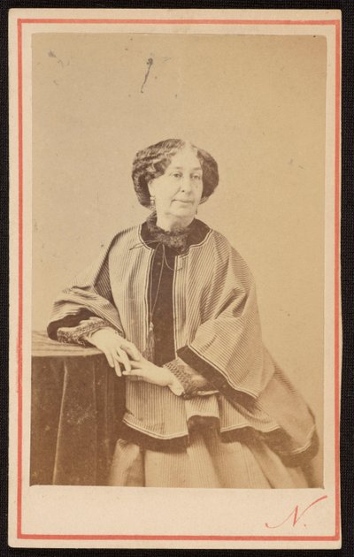 Portrét George Sandové (1804 - 1876), francouzské spisovatelky, v ateliéru od Nadar