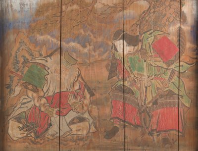 Empress Jingu, Her Minister Takenochi no Sukune, and an Infant the Future Emperor Ojin, 1898. od Nagano Yasunosuke
