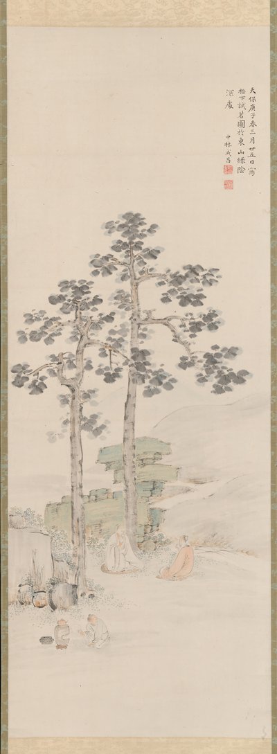 Vzorkování čaje pod stromy Wu, 1840. od Nakabayashi Chikuto