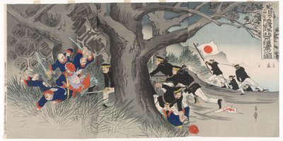 Pochod do Pekingu: Scéna z boxerského povstání od Nakazawa Toshiaki
