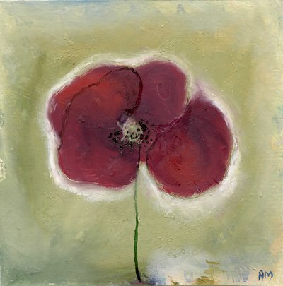 Mák v mém deníku, 2013 (oleje) od Nancy Moniz Charalambous