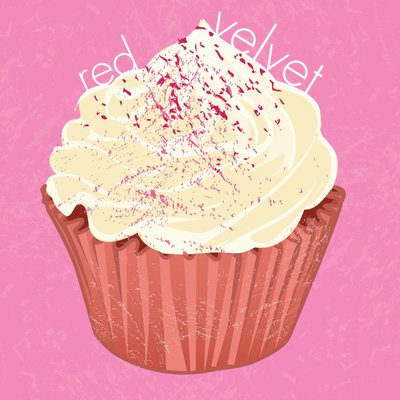 Red Velvet Cupcake, 2019 od Nancy Moniz Charalambous